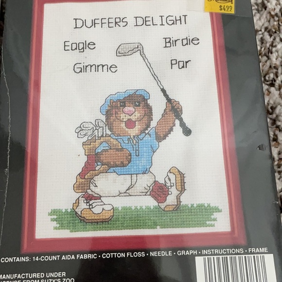 Lot of 2 vintage Suzy’s Zoo cross stitch kits - Picture 3 of 4